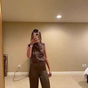 Hello Molly Chic Brown Jumpsuit